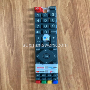 OEM silicone rabara keypad bakeng sa tv remote control